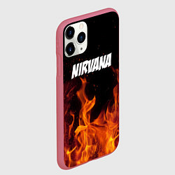 Чехол iPhone 11 Pro матовый Нирвана, цвет: 3D-малиновый — фото 2
