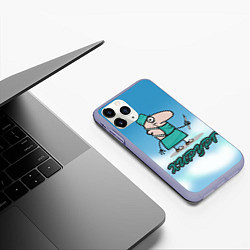 Чехол iPhone 11 Pro матовый Хирург, цвет: 3D-светло-сиреневый — фото 2