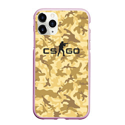 Чехол iPhone 11 Pro матовый CS GO: Dust, цвет: 3D-розовый
