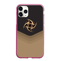 Чехол iPhone 11 Pro матовый NiP Uniform, цвет: 3D-малиновый