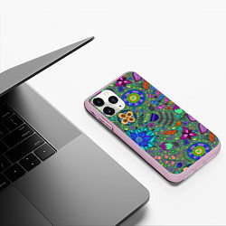 Чехол iPhone 11 Pro матовый Pat38, цвет: 3D-розовый — фото 2