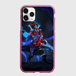 Чехол iPhone 11 Pro матовый Disruptor Lightning, цвет: 3D-малиновый