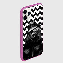 Чехол iPhone 11 Pro матовый Mr. Bear, цвет: 3D-фиолетовый — фото 2