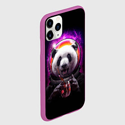 Чехол iPhone 11 Pro матовый Panda Cosmonaut, цвет: 3D-фиолетовый — фото 2