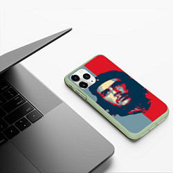 Чехол iPhone 11 Pro матовый Che Guevara, цвет: 3D-салатовый — фото 2