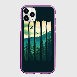 Чехол iPhone 11 Pro матовый Green Life