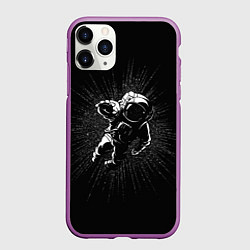 Чехол iPhone 11 Pro матовый Космическое прикосновение