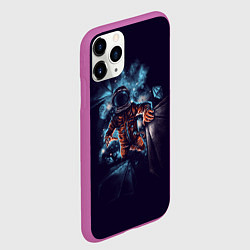Чехол iPhone 11 Pro матовый Неизвестная галактика, цвет: 3D-фиолетовый — фото 2