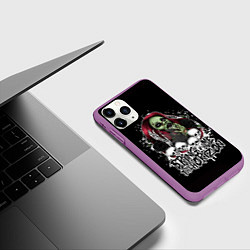Чехол iPhone 11 Pro матовый Bring Me The Horizon, цвет: 3D-фиолетовый — фото 2