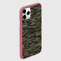 Чехол iPhone 11 Pro матовый Камуфляж рыбака, цвет: 3D-малиновый — фото 2