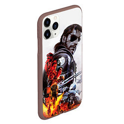 Чехол iPhone 11 Pro матовый Metal gear solid 2, цвет: 3D-коричневый — фото 2