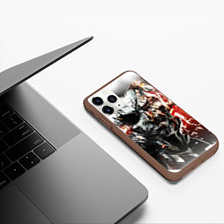 Чехол iPhone 11 Pro матовый Metal gear solid 5, цвет: 3D-коричневый — фото 2