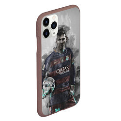 Чехол iPhone 11 Pro матовый Lionel Messi, цвет: 3D-коричневый — фото 2