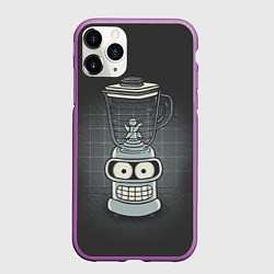 Чехол iPhone 11 Pro матовый Bender Blender, цвет: 3D-фиолетовый