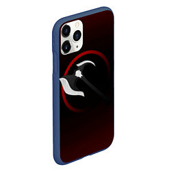 Чехол iPhone 11 Pro матовый Дариус, цвет: 3D-тёмно-синий — фото 2