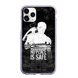 Чехол iPhone 11 Pro матовый No Place is Safe, цвет: 3D-светло-сиреневый