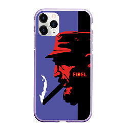 Чехол iPhone 11 Pro матовый Fidel, цвет: 3D-светло-сиреневый