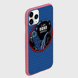 Чехол iPhone 11 Pro матовый I am Sherlocked, цвет: 3D-малиновый — фото 2