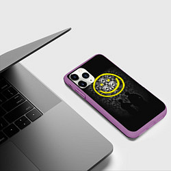 Чехол iPhone 11 Pro матовый Sherlock Smile, цвет: 3D-фиолетовый — фото 2