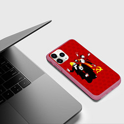 Чехол iPhone 11 Pro матовый Communist Party, цвет: 3D-малиновый — фото 2