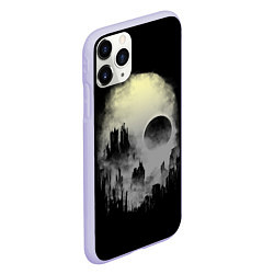 Чехол iPhone 11 Pro матовый Мертвый туман, цвет: 3D-светло-сиреневый — фото 2