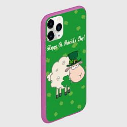 Чехол iPhone 11 Pro матовый Ирландия, цвет: 3D-фиолетовый — фото 2