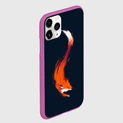 Чехол iPhone 11 Pro матовый Хитрая лисичка, цвет: 3D-фиолетовый — фото 2
