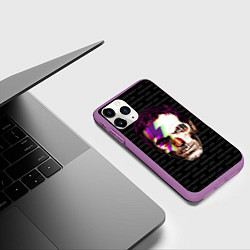 Чехол iPhone 11 Pro матовый Dr. Dead House, цвет: 3D-фиолетовый — фото 2