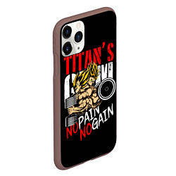Чехол iPhone 11 Pro матовый Titans Gym, цвет: 3D-коричневый — фото 2
