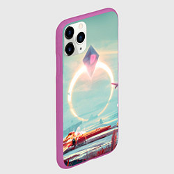 Чехол iPhone 11 Pro матовый No Mans Sky, цвет: 3D-фиолетовый — фото 2