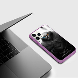 Чехол iPhone 11 Pro матовый Rengar LoL, цвет: 3D-фиолетовый — фото 2