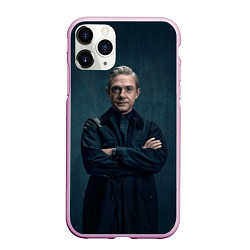 Чехол iPhone 11 Pro матовый Ватсон, цвет: 3D-розовый