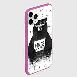 Чехол iPhone 11 Pro матовый Bear Hugs, цвет: 3D-фиолетовый — фото 2