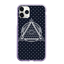 Чехол iPhone 11 Pro матовый Illuminati