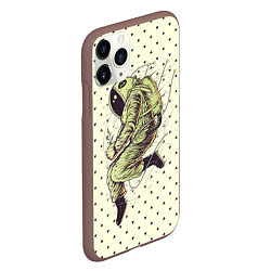 Чехол iPhone 11 Pro матовый Зеленая миссия, цвет: 3D-коричневый — фото 2