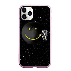 Чехол iPhone 11 Pro матовый Лунная улыбка, цвет: 3D-розовый