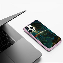 Чехол iPhone 11 Pro матовый Zyra, цвет: 3D-розовый — фото 2