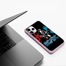 Чехол iPhone 11 Pro матовый AC/DC: Ice & Fire, цвет: 3D-розовый — фото 2
