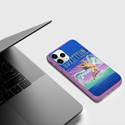 Чехол iPhone 11 Pro матовый Led Zeppelin: Angel, цвет: 3D-фиолетовый — фото 2
