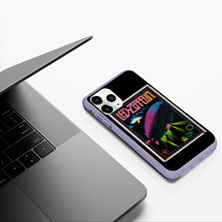 Чехол iPhone 11 Pro матовый Led Zeppelin: Angel Poster, цвет: 3D-светло-сиреневый — фото 2
