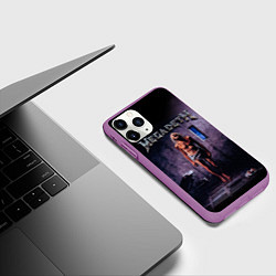 Чехол iPhone 11 Pro матовый Megadeth: Madness, цвет: 3D-фиолетовый — фото 2