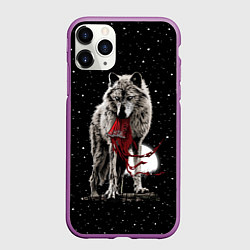 Чехол iPhone 11 Pro матовый Серый волк