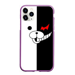 Чехол iPhone 11 Pro матовый Monokuma, цвет: 3D-фиолетовый