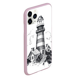Чехол iPhone 11 Pro матовый Маяк, цвет: 3D-розовый — фото 2