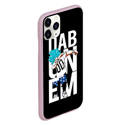 Чехол iPhone 11 Pro матовый Super God Dab, цвет: 3D-розовый — фото 2