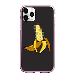 Чехол iPhone 11 Pro матовый XXX Banana, цвет: 3D-розовый