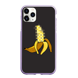 Чехол iPhone 11 Pro матовый XXX Banana, цвет: 3D-светло-сиреневый