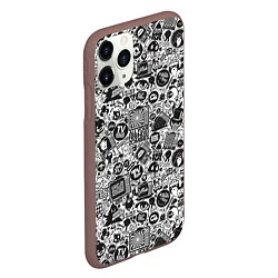 Чехол iPhone 11 Pro матовый Стикербомбинг, цвет: 3D-коричневый — фото 2