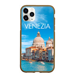 Чехол iPhone 11 Pro матовый Венеция - архитектура, цвет: 3D-коричневый