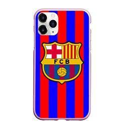 Чехол iPhone 11 Pro матовый Barca FCB Club, цвет: 3D-розовый